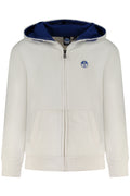 NORTH SAILS KIDS' ZIP-UP SWEATSHIRT WHITE