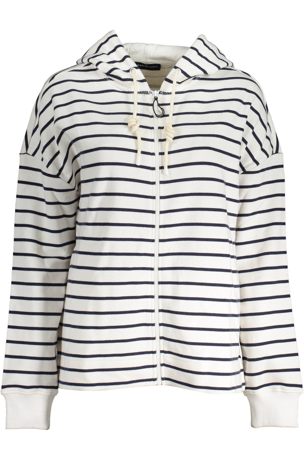 NORTH SAILS WOMEN'S WHITE ZIPPED SWEATSHIRT