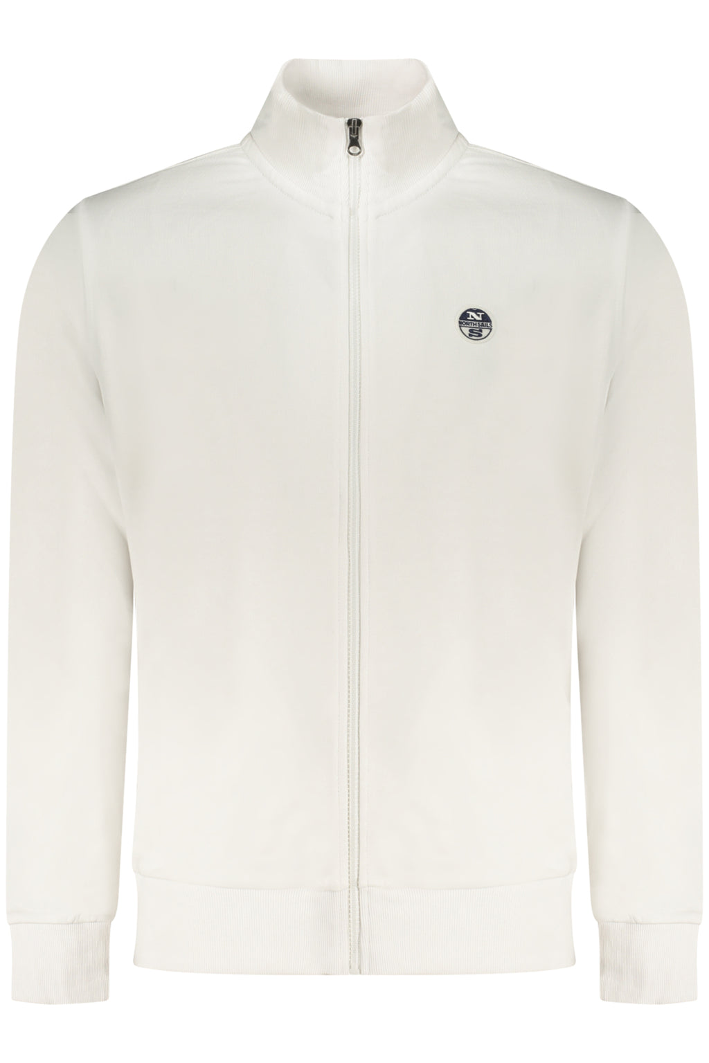 NORTH SAILS MEN'S WHITE ZIP-UP SWEATSHIRT