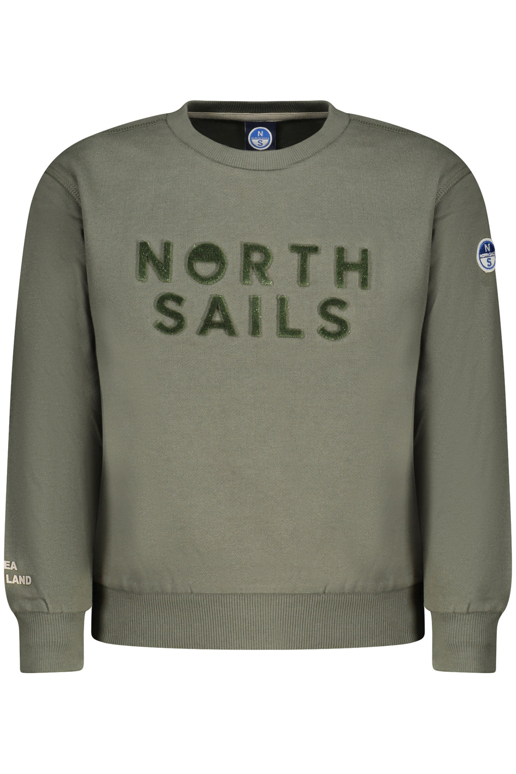 NORTH SAILS CHILDREN'S ZIP-UP SWEATSHIRT, GREEN