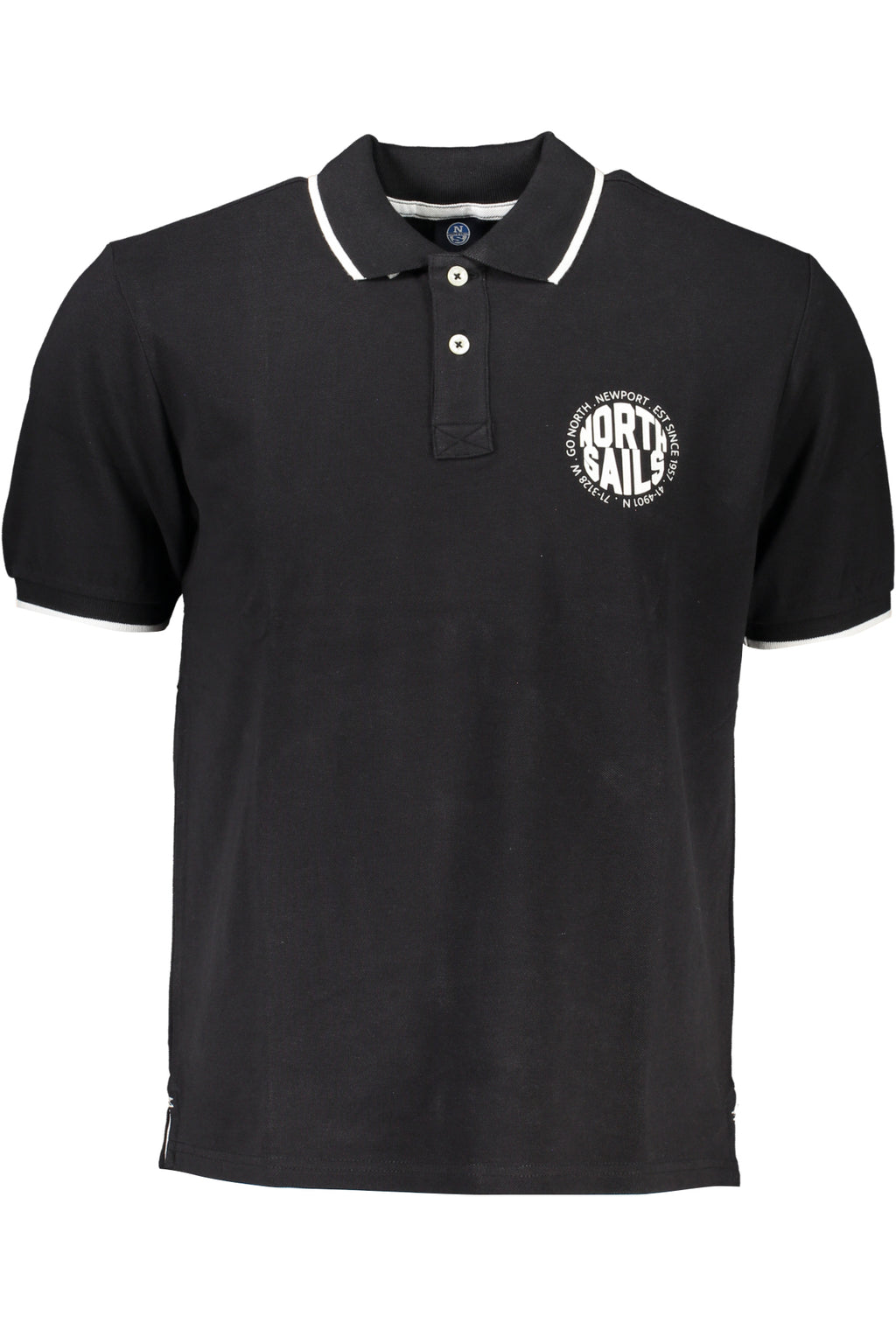 NORTH SAILS MEN'S BLACK SHORT SLEEVED POLO SHIRT