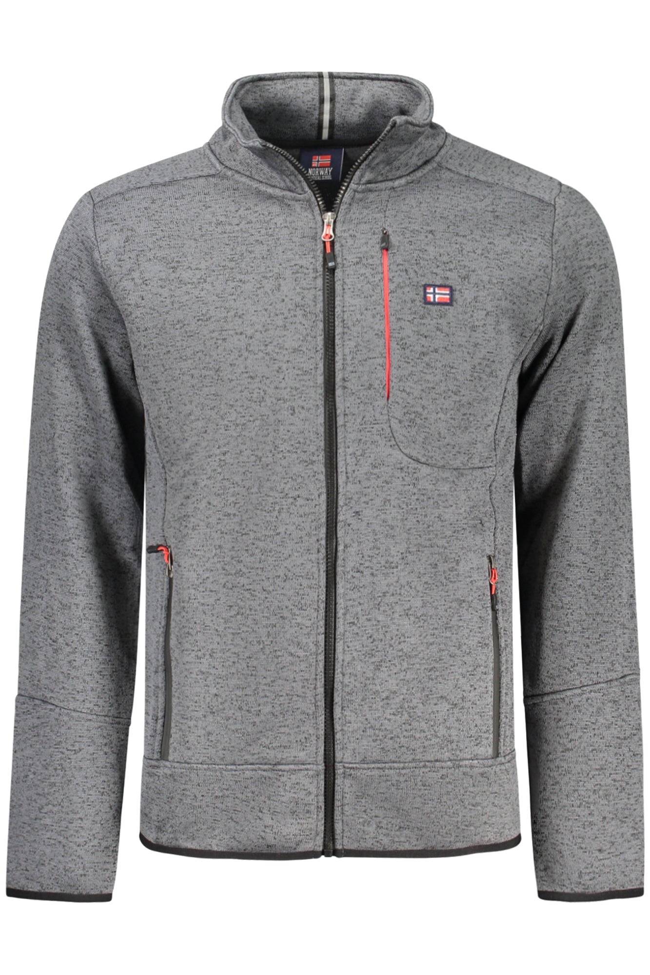 NORWAY 1963 MEN'S GRAY ZIP-UP SWEATSHIRT