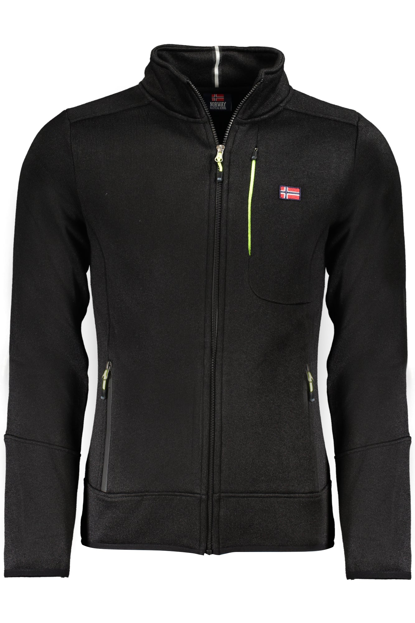 NORWAY 1963 MEN'S BLACK ZIP-UP SWEATSHIRT