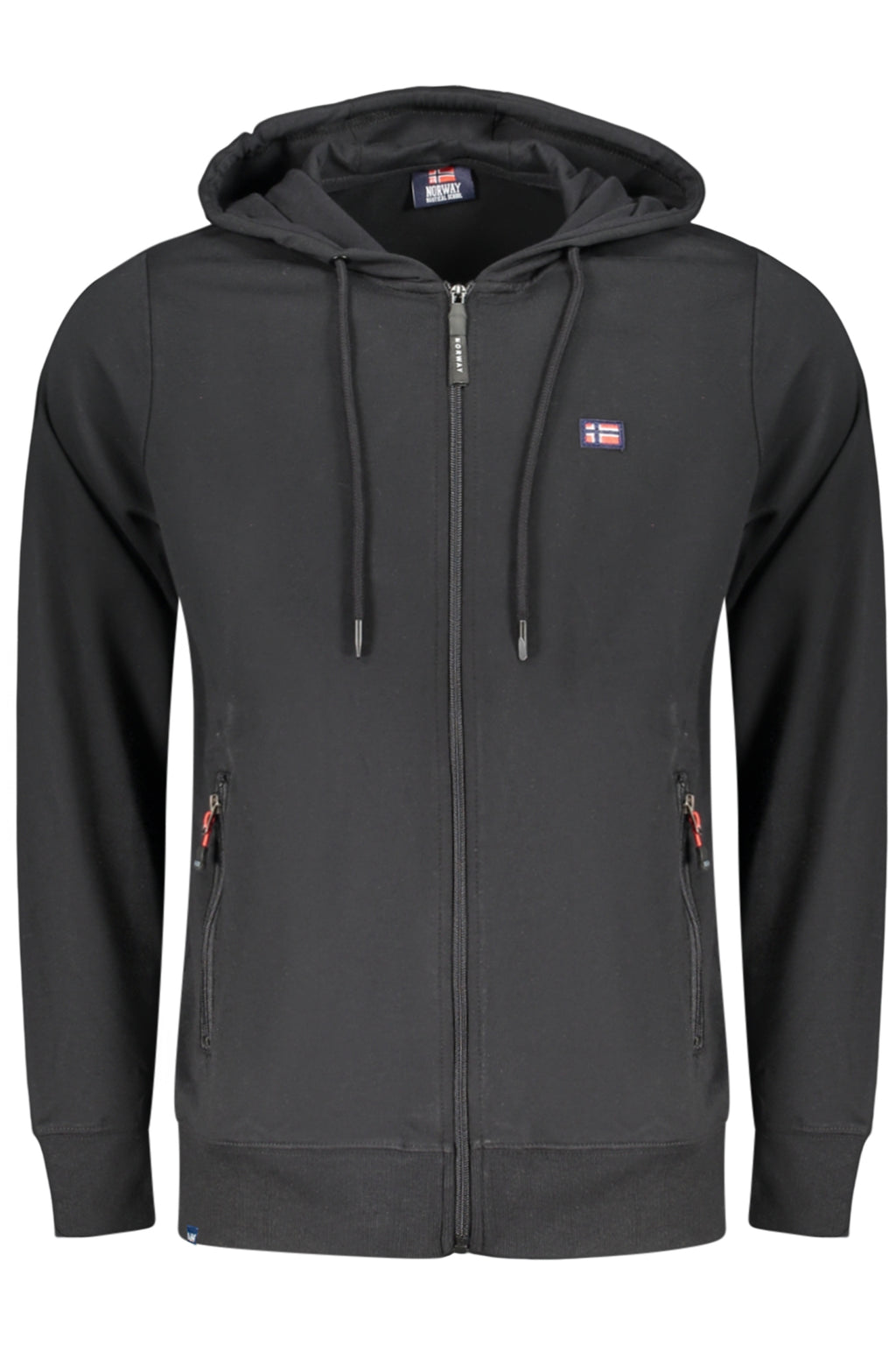 NORWAY 1963 MEN'S BLACK ZIP-UP SWEATSHIRT