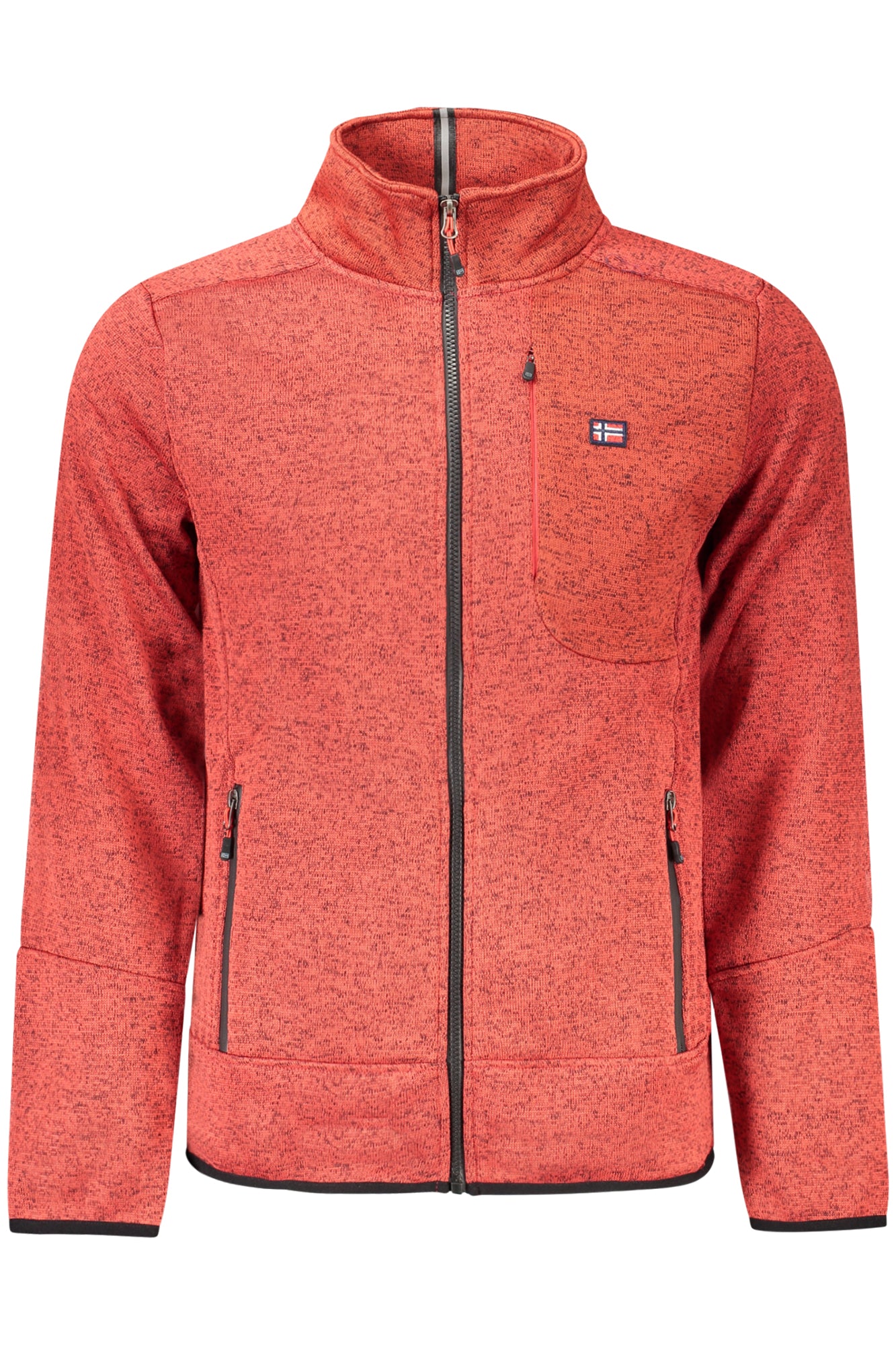 NORWAY 1963 MEN'S RED ZIP-UP SWEATSHIRT