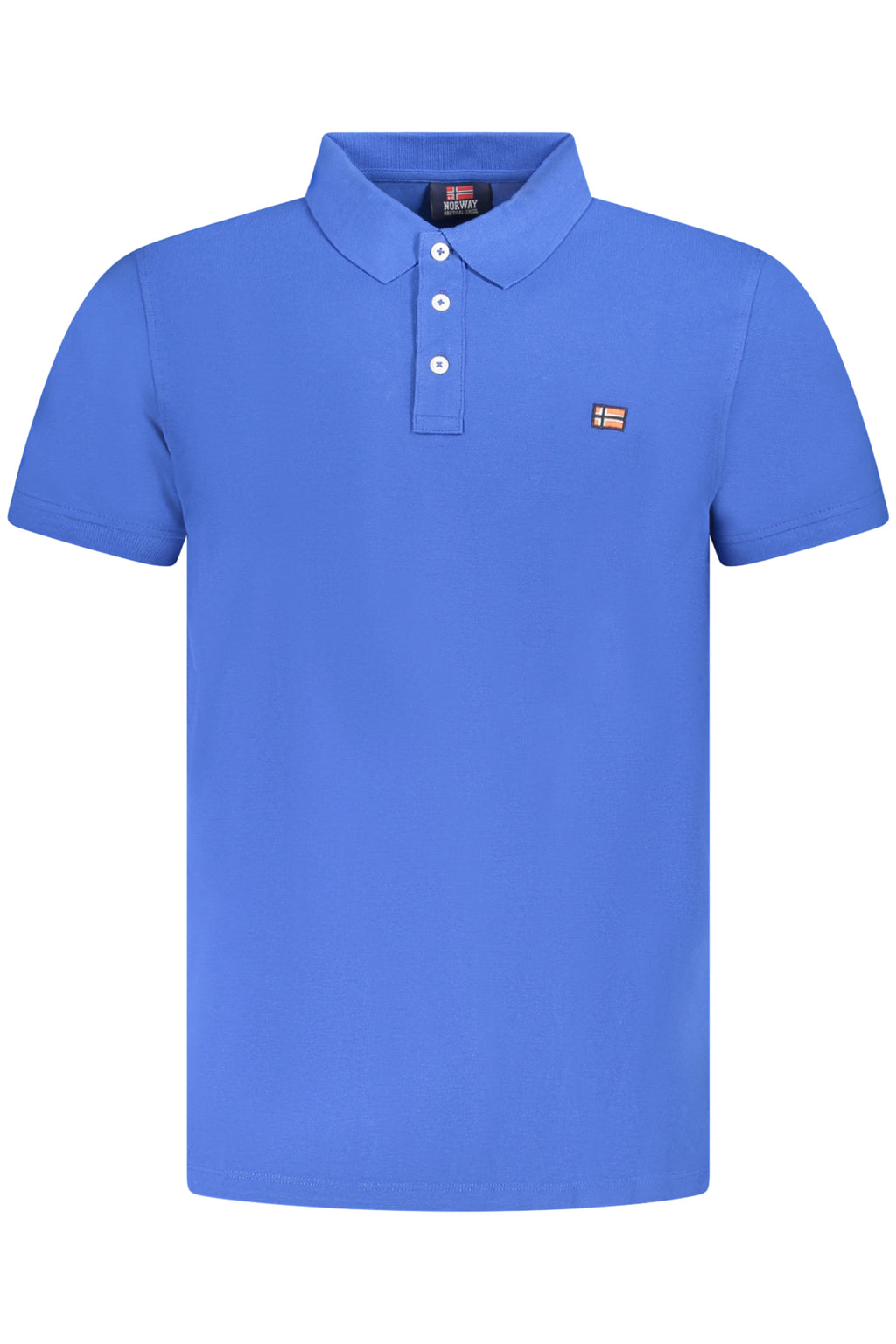 NORWAY 1963 MEN'S BLUE SHORT SLEEVE POLO SHIRT