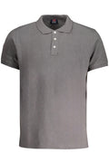 NORWAY 1963 MEN'S GRAY SHORT SLEEVED POLO SHIRT