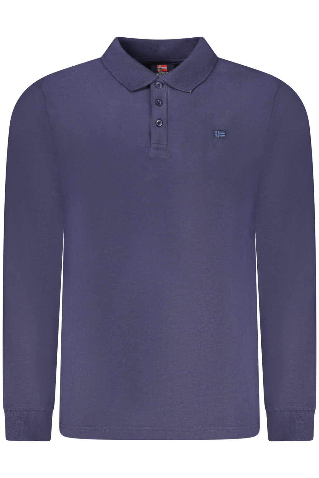 NORWAY 1963 MEN'S LONG-SLEEVED POLO SHIRT, BLUE