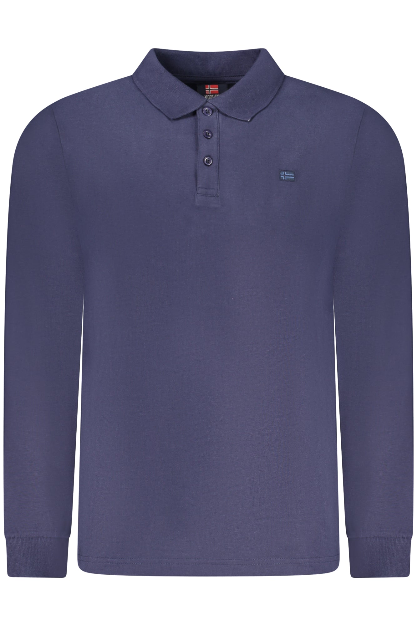 NORWAY 1963 MEN'S LONG-SLEEVED POLO SHIRT, BLUE