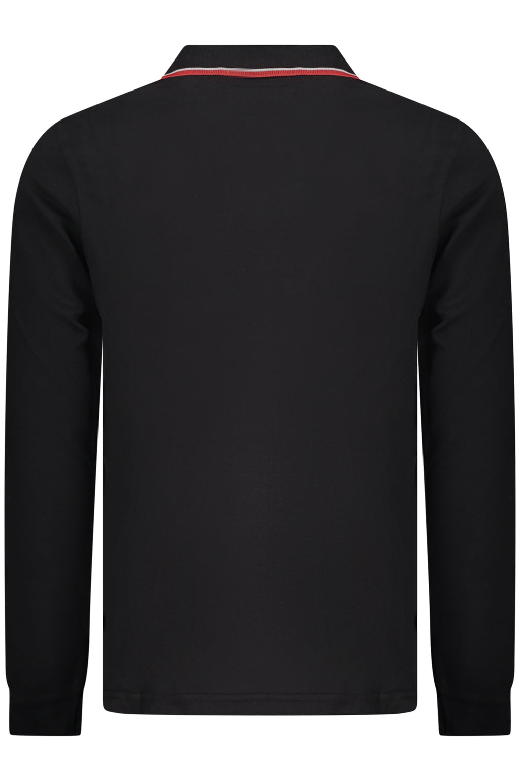 NORWAY 1963 MEN'S LONG-SLEEVED POLO SHIRT, BLACK