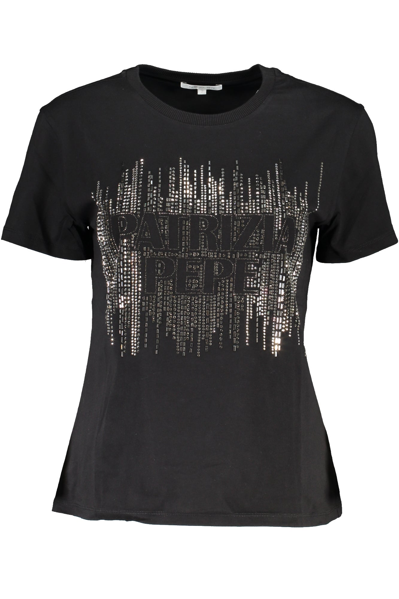 PATRIZIA PEPE WOMEN'S SHORT SLEEVE T-SHIRT BLACK