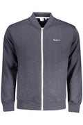 PEPE JEANS MEN'S BLUE ZIP-UP SWEATSHIRT