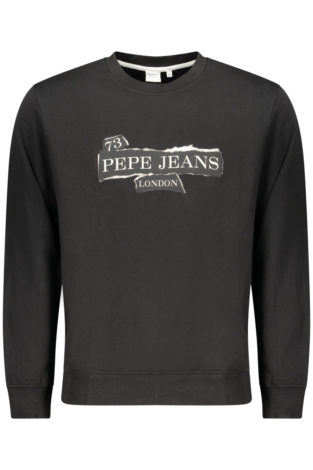 PEPE JEANS MEN'S BLACK ZIP-UP SWEATSHIRT