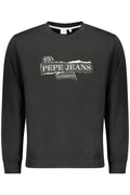 PEPE JEANS MEN'S BLACK ZIP-UP SWEATSHIRT