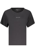 PEPE JEANS WOMEN'S SHORT-SLEEVE T-SHIRT BLACK