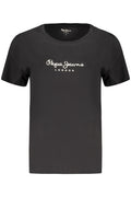 PEPE JEANS WOMEN'S SHORT-SLEEVE T-SHIRT BLACK