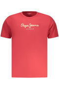 PEPE JEANS MEN'S SHORT-SLEEVED T-SHIRT, RED