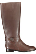 RALPH LAUREN BROWN WOMEN'S BOOT SHOES