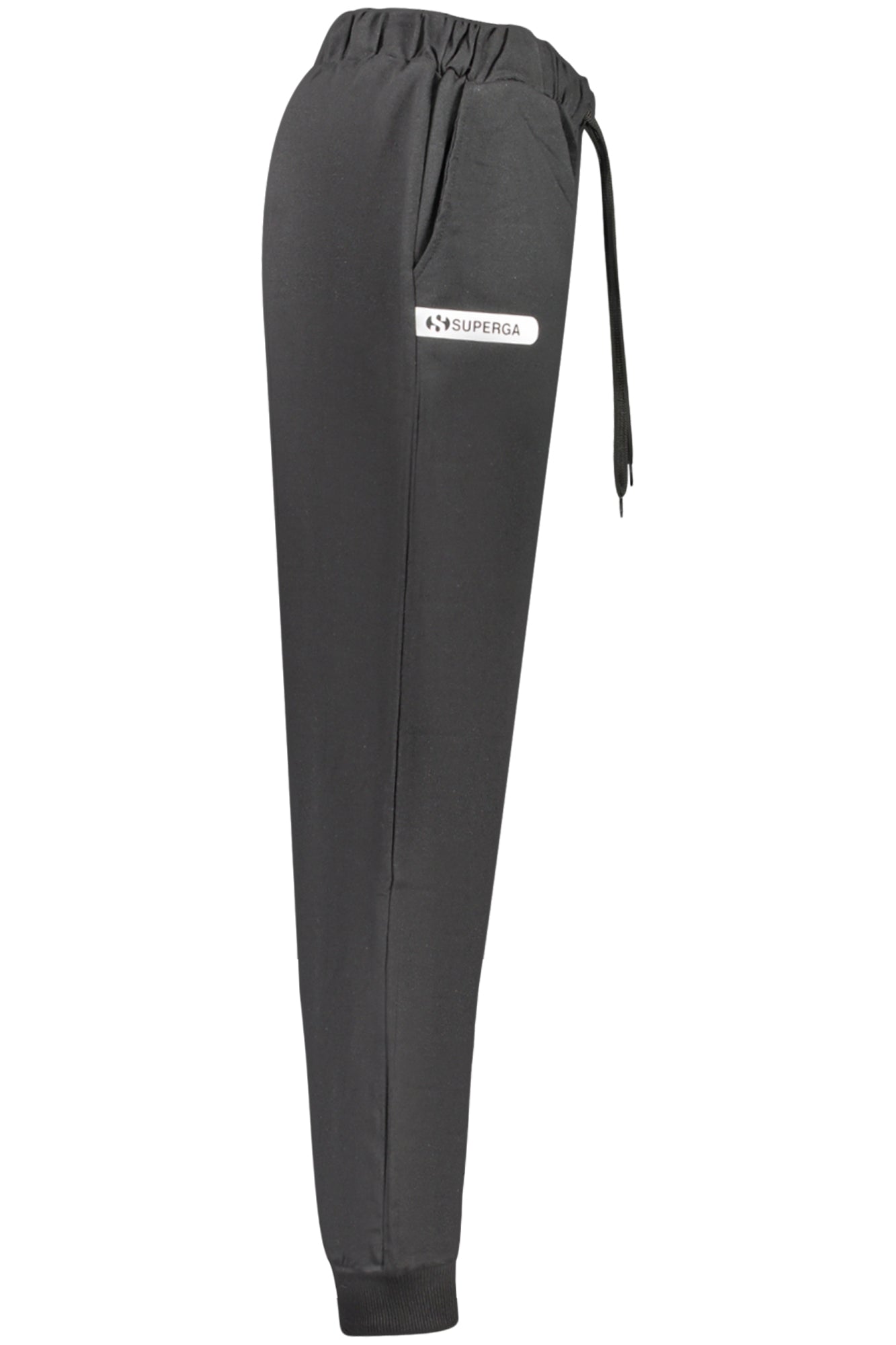 SUPERGA MEN'S BLACK LONG TRACKSUIT PANTS
