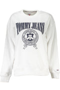 TOMMY HILFIGER WOMEN'S WHITE SWEATSHIRT WITHOUT ZIP