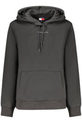 TOMMY HILFIGER WOMEN'S BLACK ZIP-UP SWEATSHIRT