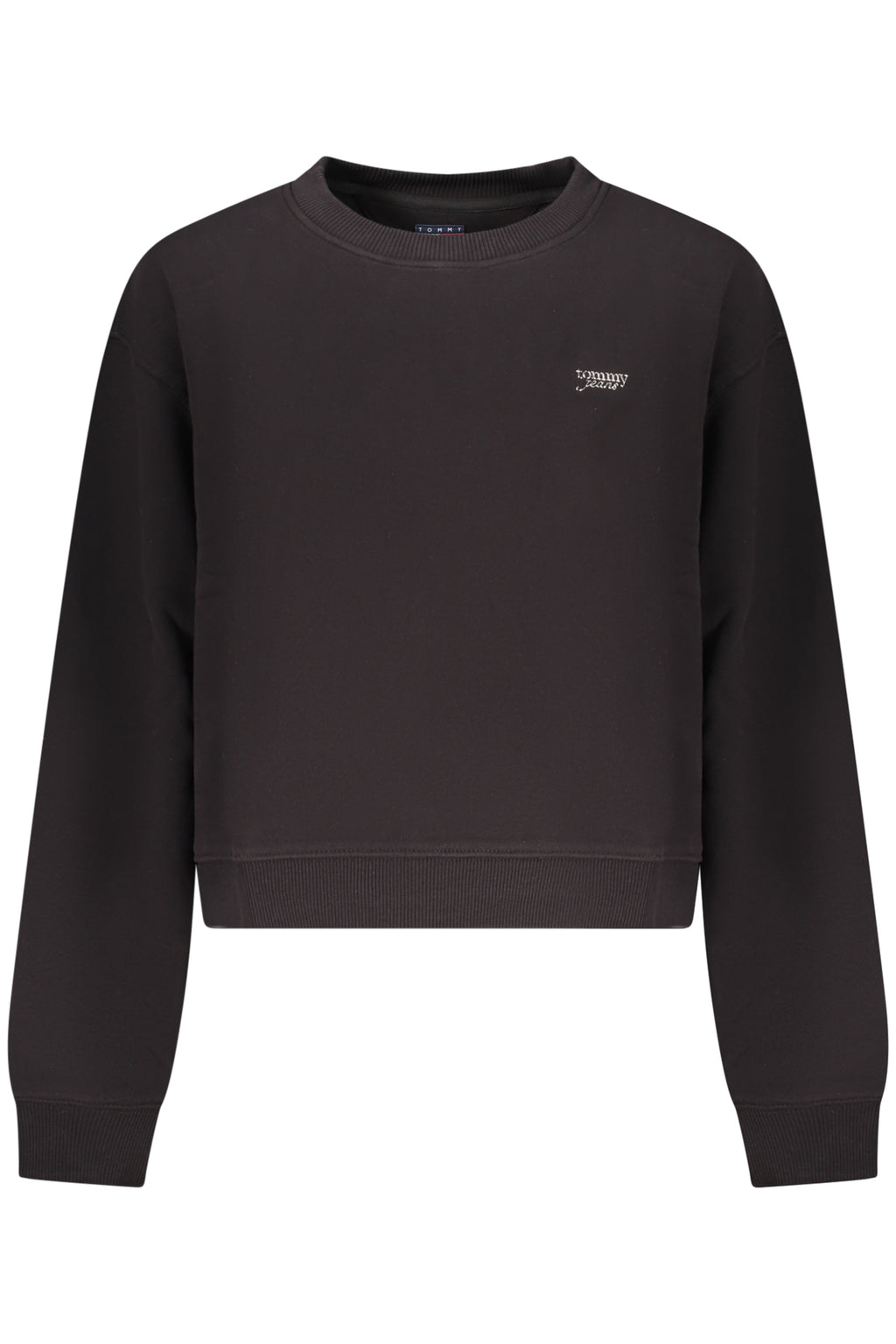 TOMMY HILFIGER WOMEN'S BLACK ZIP-UP SWEATSHIRT