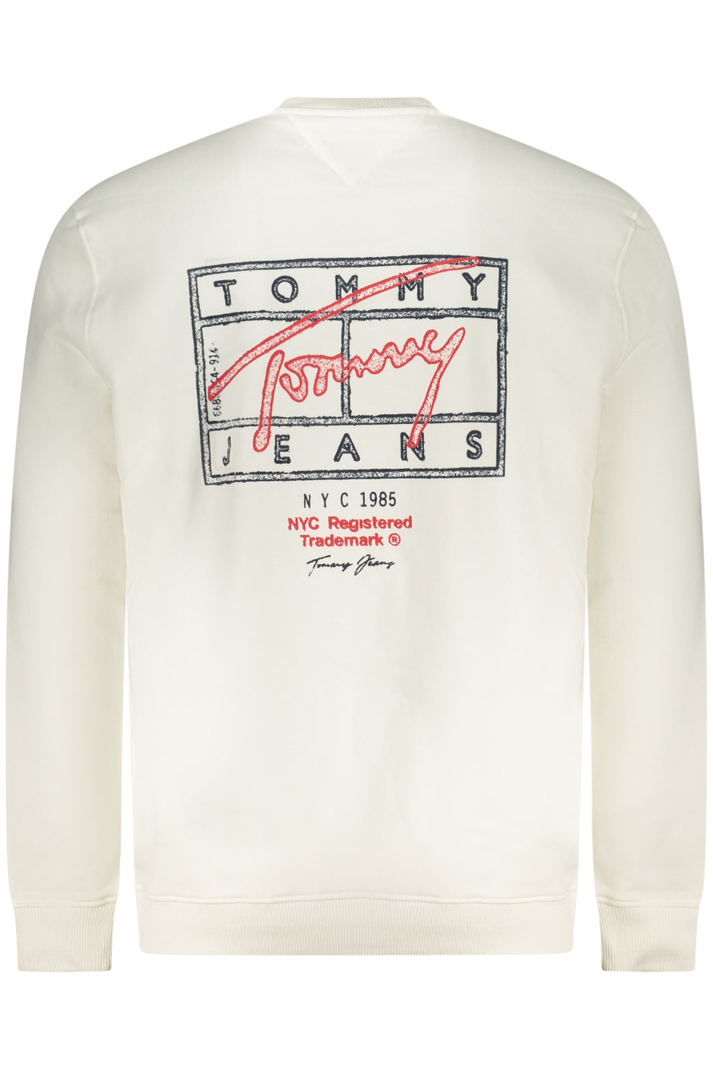 TOMMY HILFIGER MEN'S ZIP-UP SWEATSHIRT WHITE
