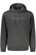 TOMMY HILFIGER MEN'S BLACK ZIP-UP SWEATSHIRT