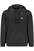 TOMMY HILFIGER MEN'S BLACK ZIP-UP SWEATSHIRT