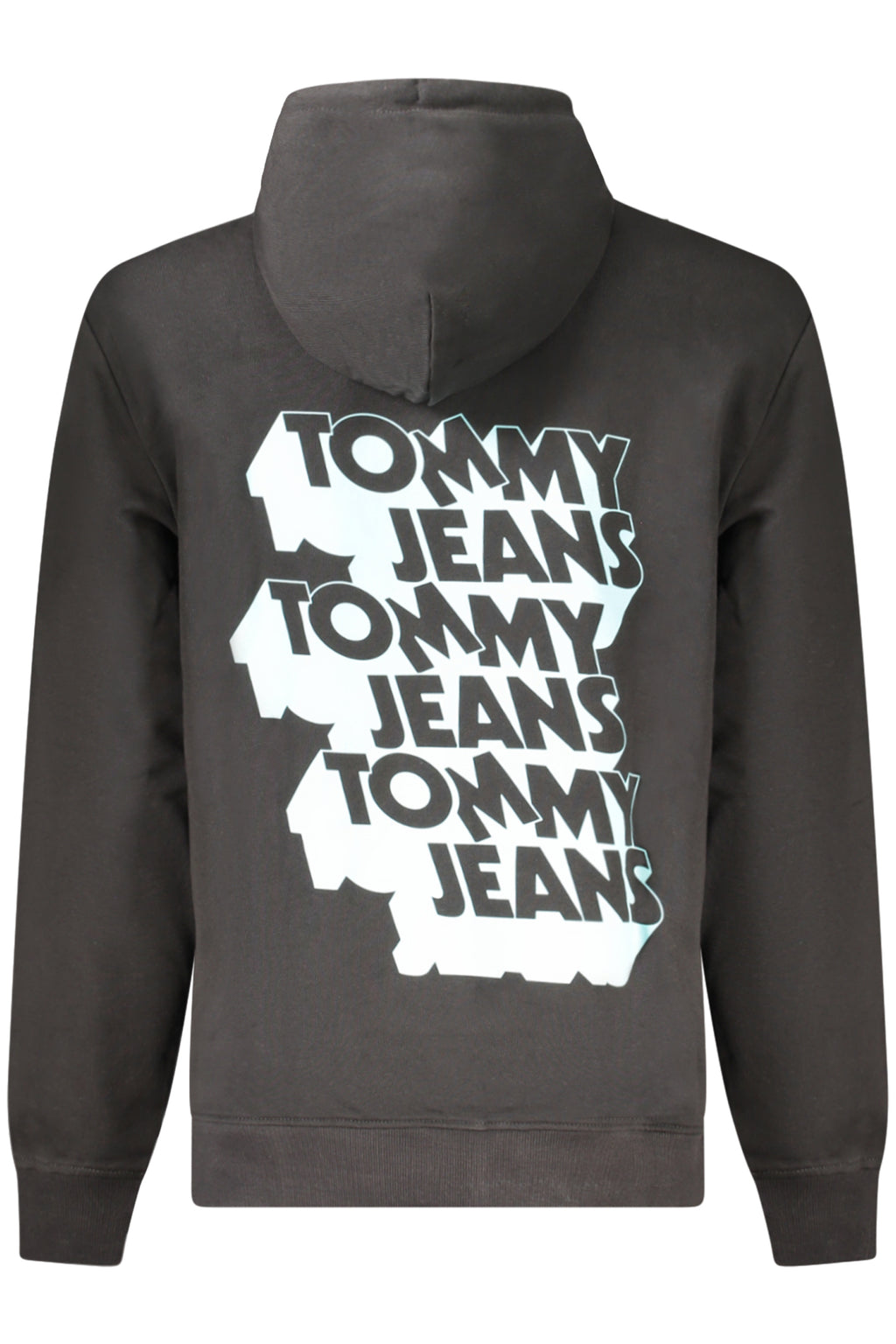TOMMY HILFIGER MEN'S BLACK ZIP-UP SWEATSHIRT
