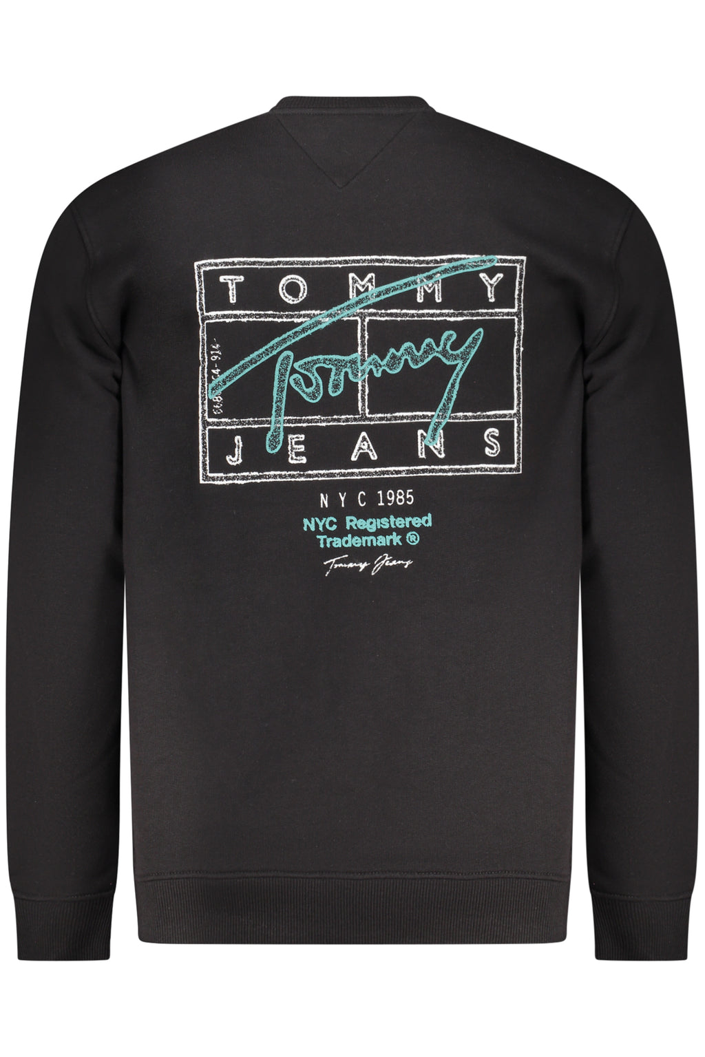TOMMY HILFIGER MEN'S BLACK ZIP-UP SWEATSHIRT