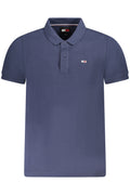 TOMMY HILFIGER MEN'S SHORT-SLEEVE POLO SHIRT, BLUE