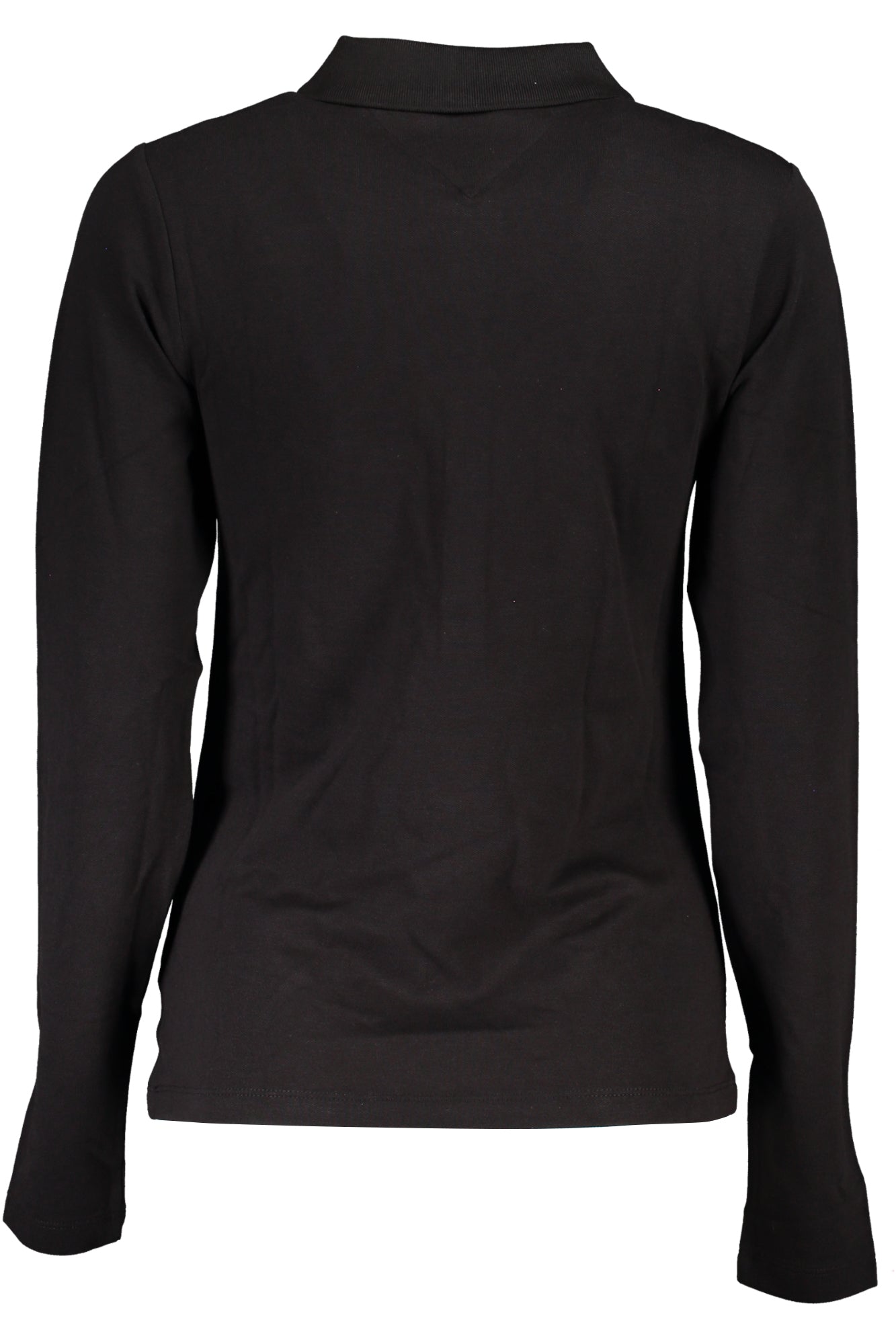 TOMMY HILFIGER WOMEN'S LONG SLEEVE POLO SHIRT BLACK
