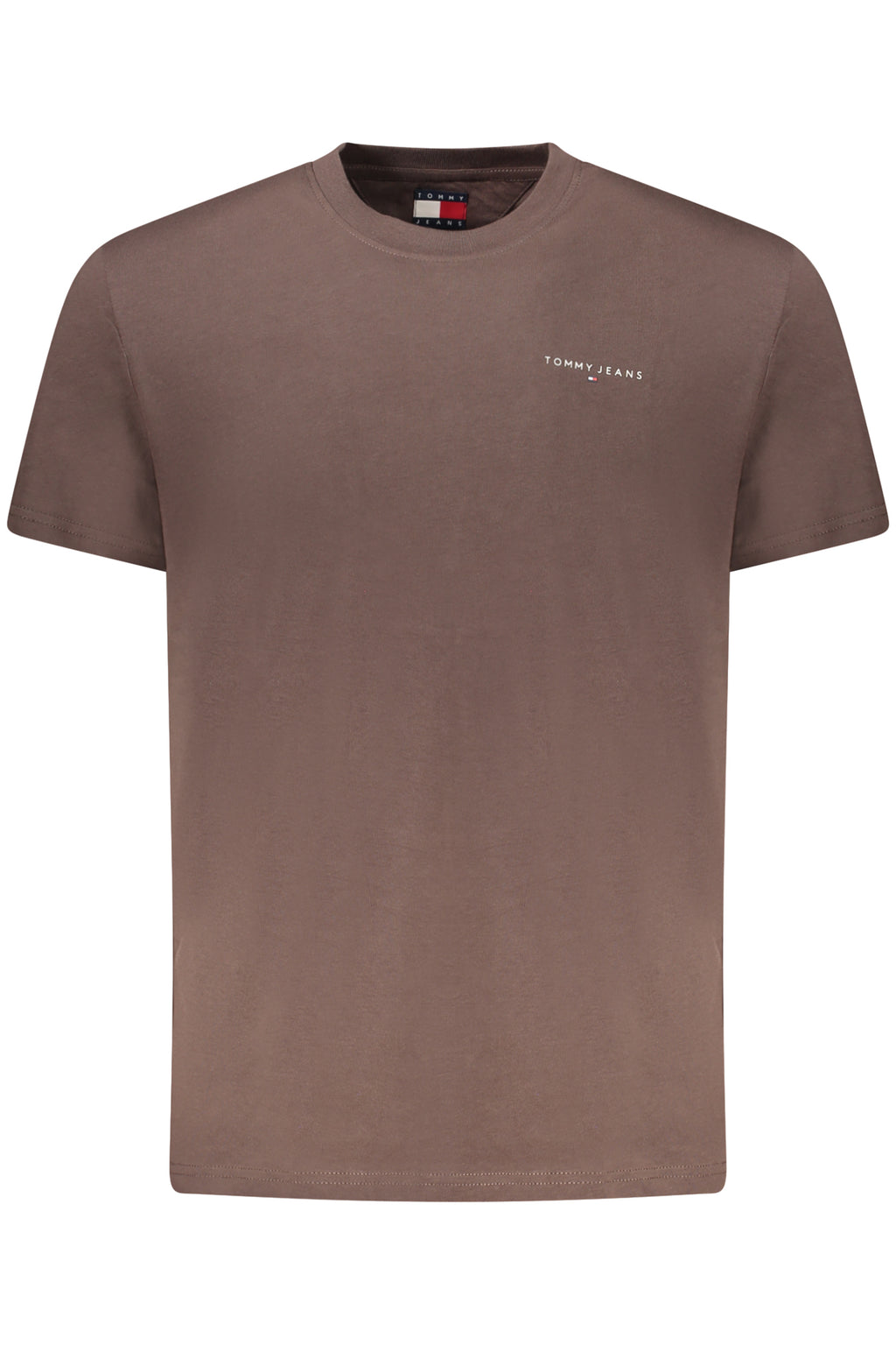 TOMMY HILFIGER MEN'S SHORT-SLEEVE T-SHIRT BROWN