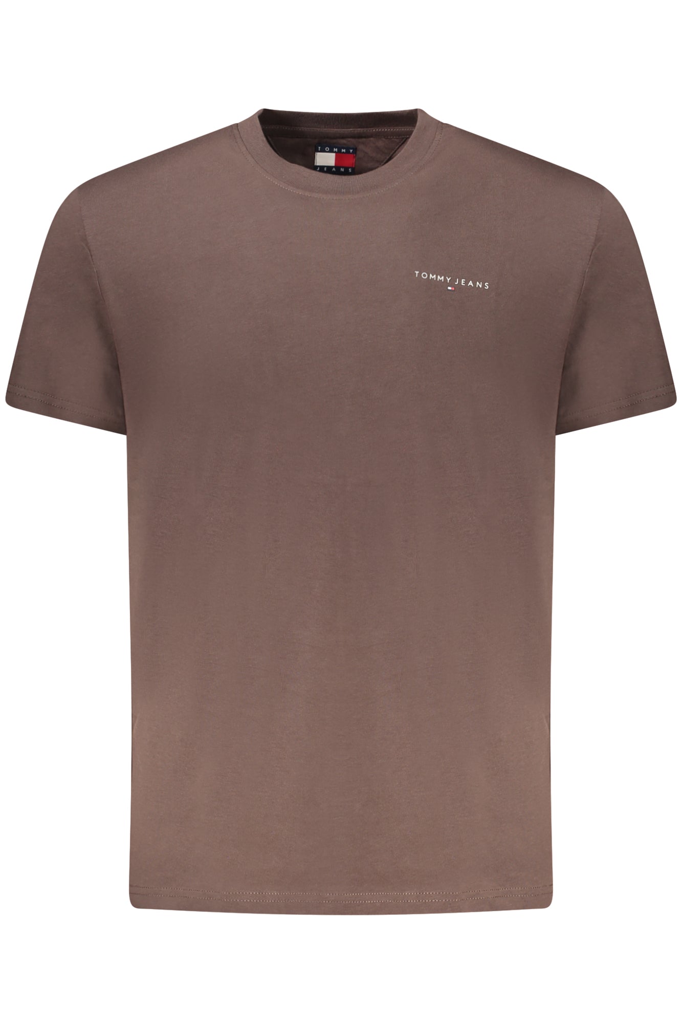 TOMMY HILFIGER MEN'S SHORT-SLEEVE T-SHIRT BROWN