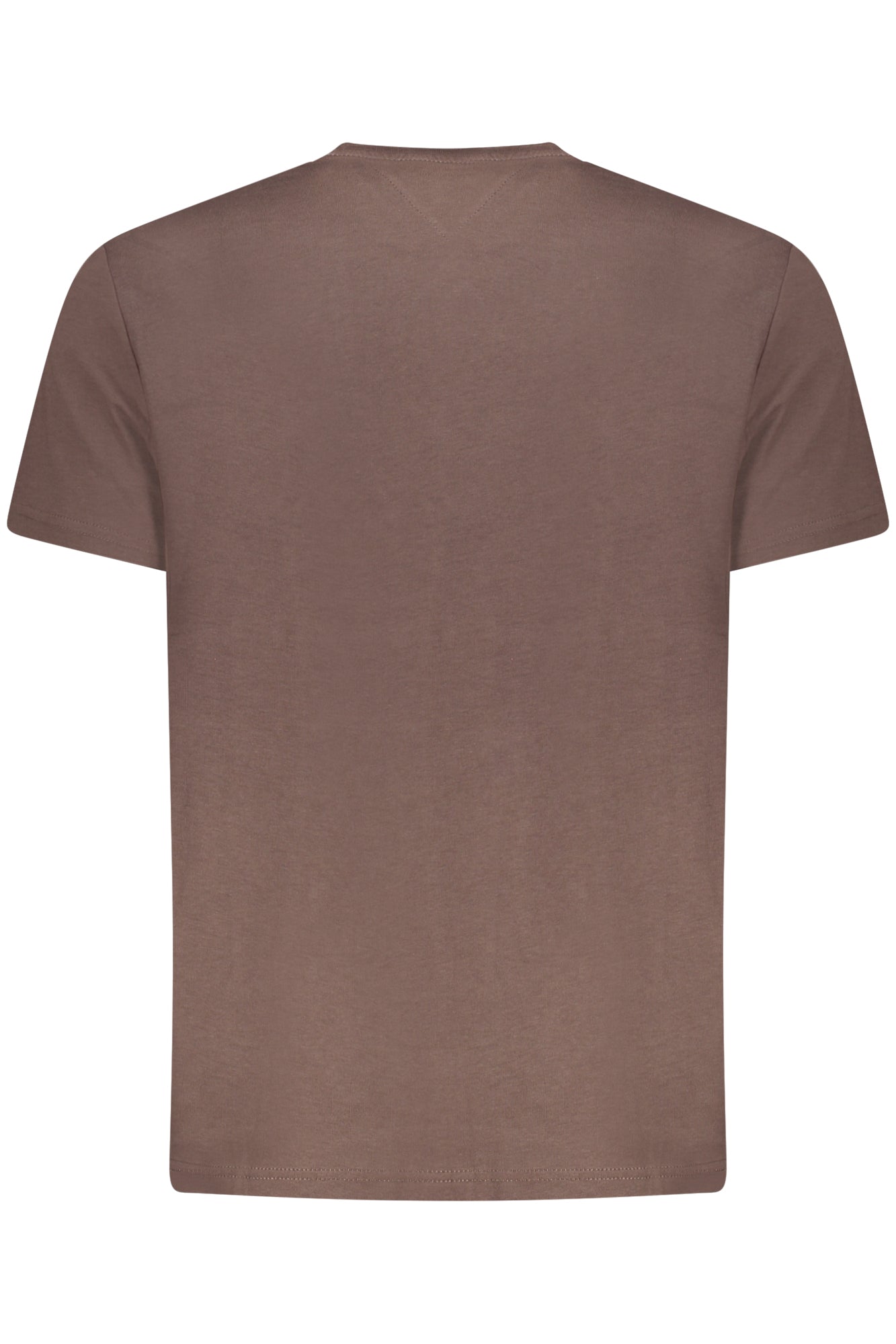 TOMMY HILFIGER MEN'S SHORT-SLEEVE T-SHIRT BROWN