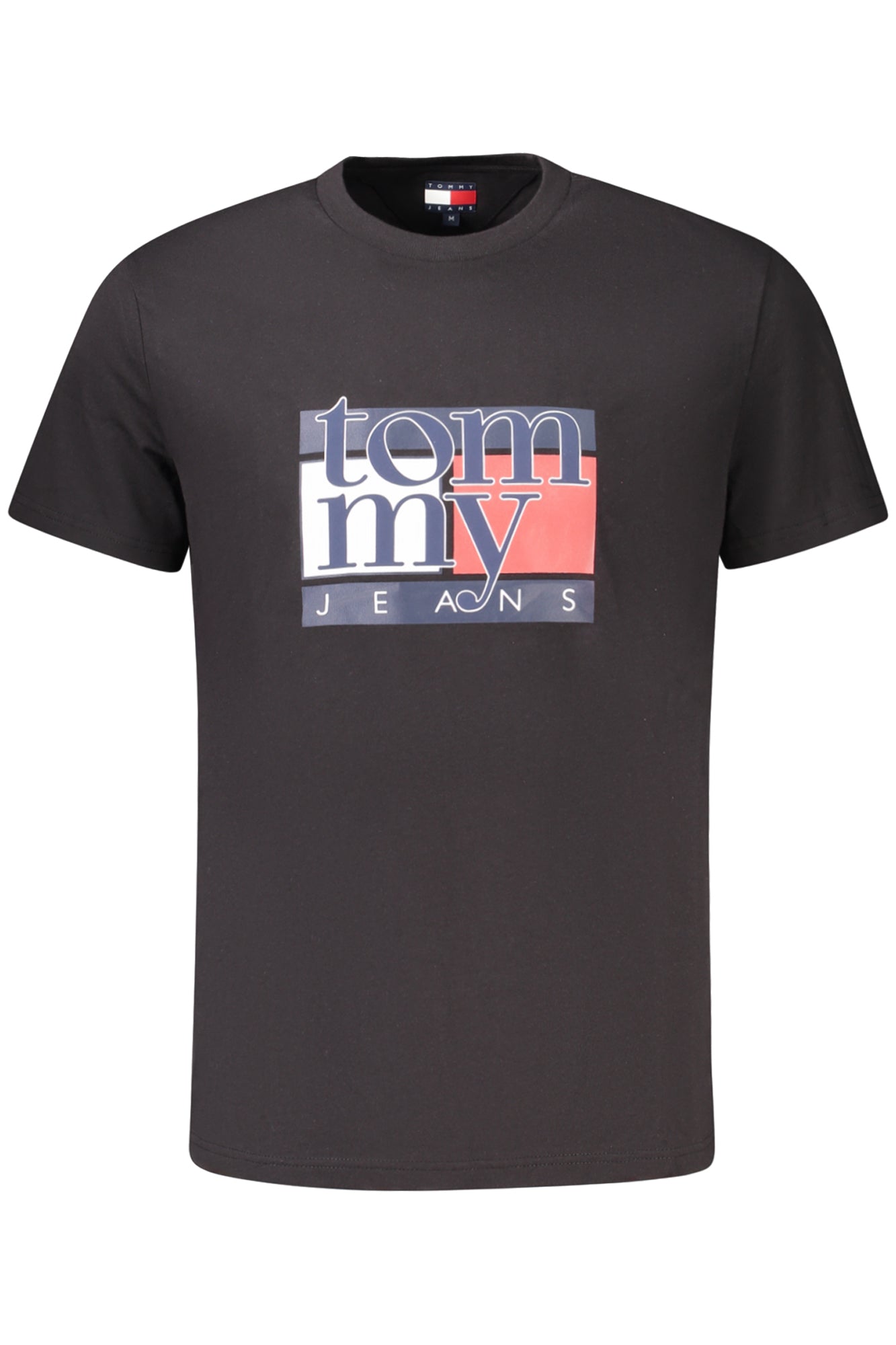 TOMMY HILFIGER MEN'S SHORT-SLEEVE T-SHIRT BLACK