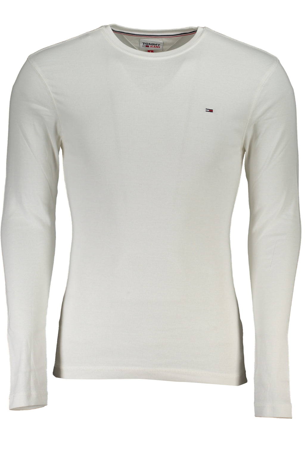TOMMY HILFIGER MEN'S LONG SLEEVE T-SHIRT WHITE