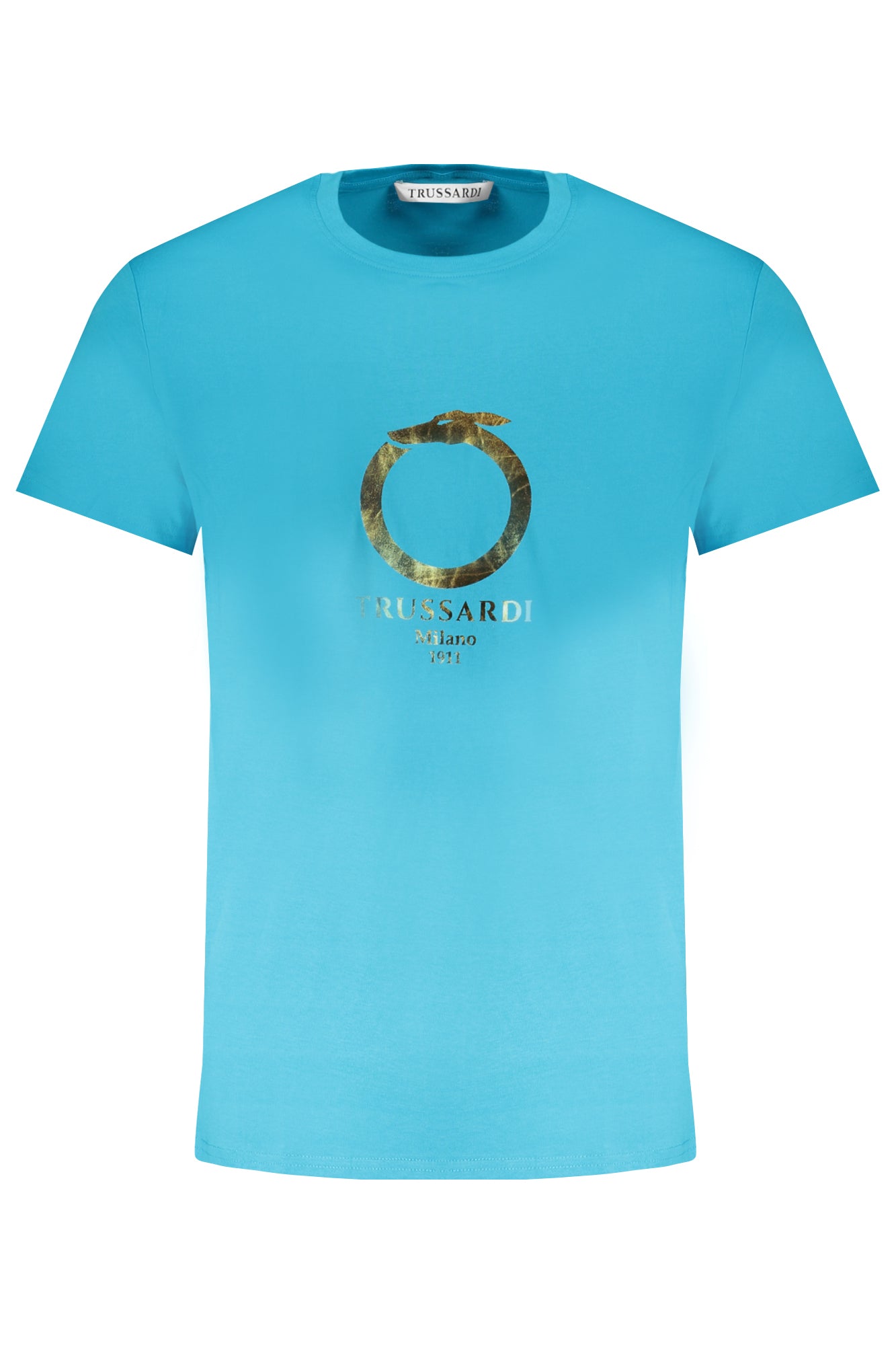 TRUSSARDI MEN'S SHORT SLEEVE T-SHIRT BLUE