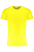 TRUSSARDI YELLOW MEN'S SHORT SLEEVED T-SHIRT