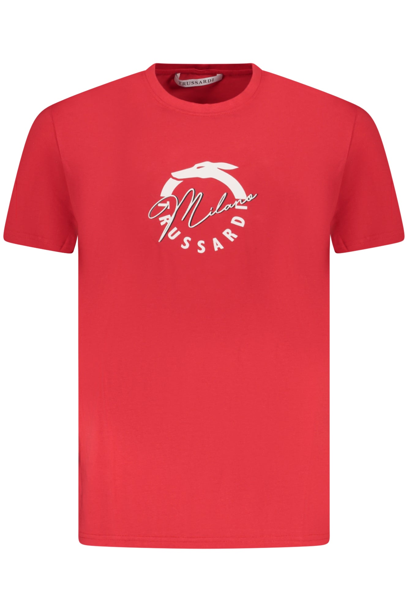 TRUSSARDI MEN'S SHORT SLEEVE T-SHIRT RED