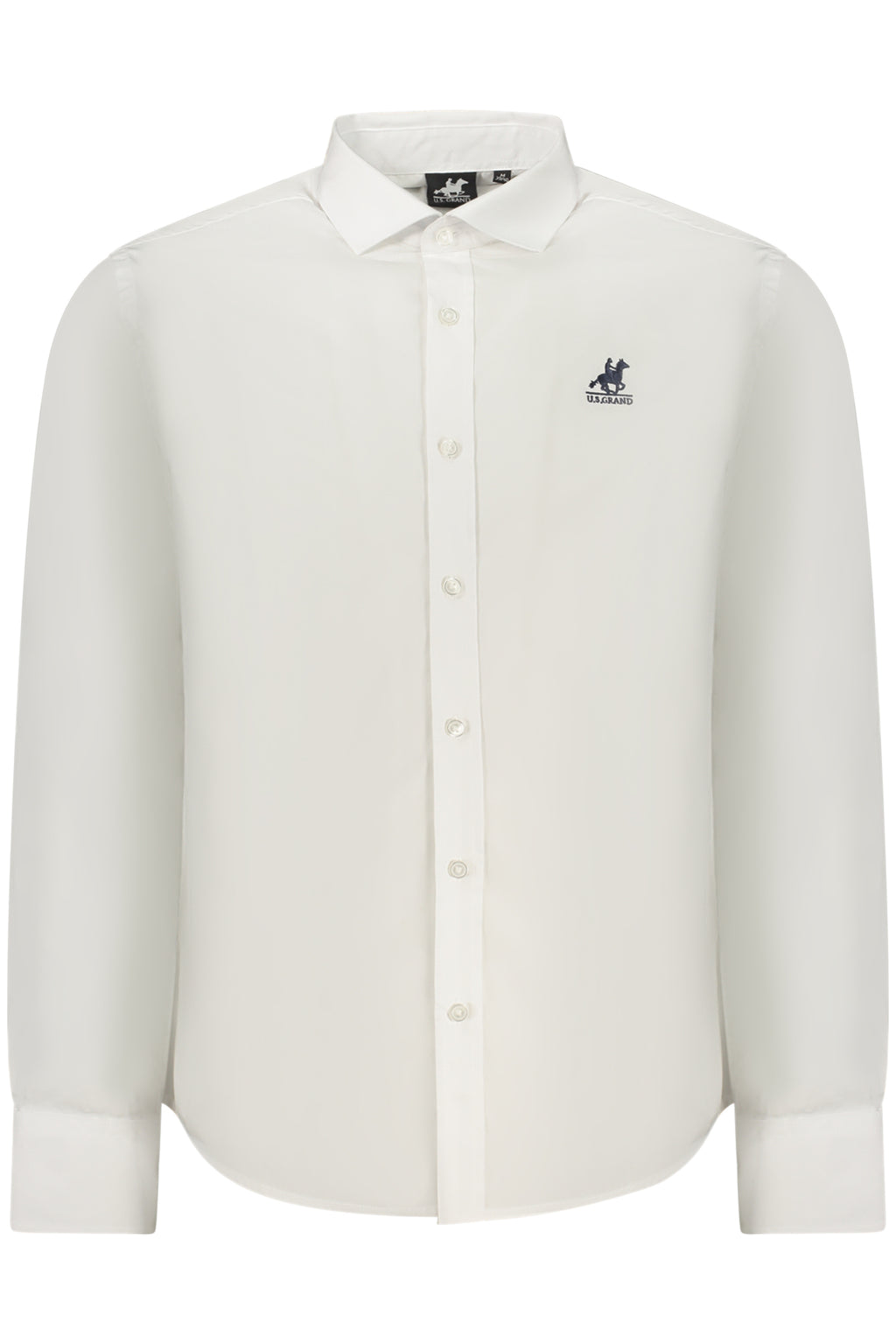 US GRAND MEN'S LONG-SLEEVED WHITE SHIRT