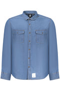 US GRAND MEN'S BLUE LONG-SLEEVED SHIRT