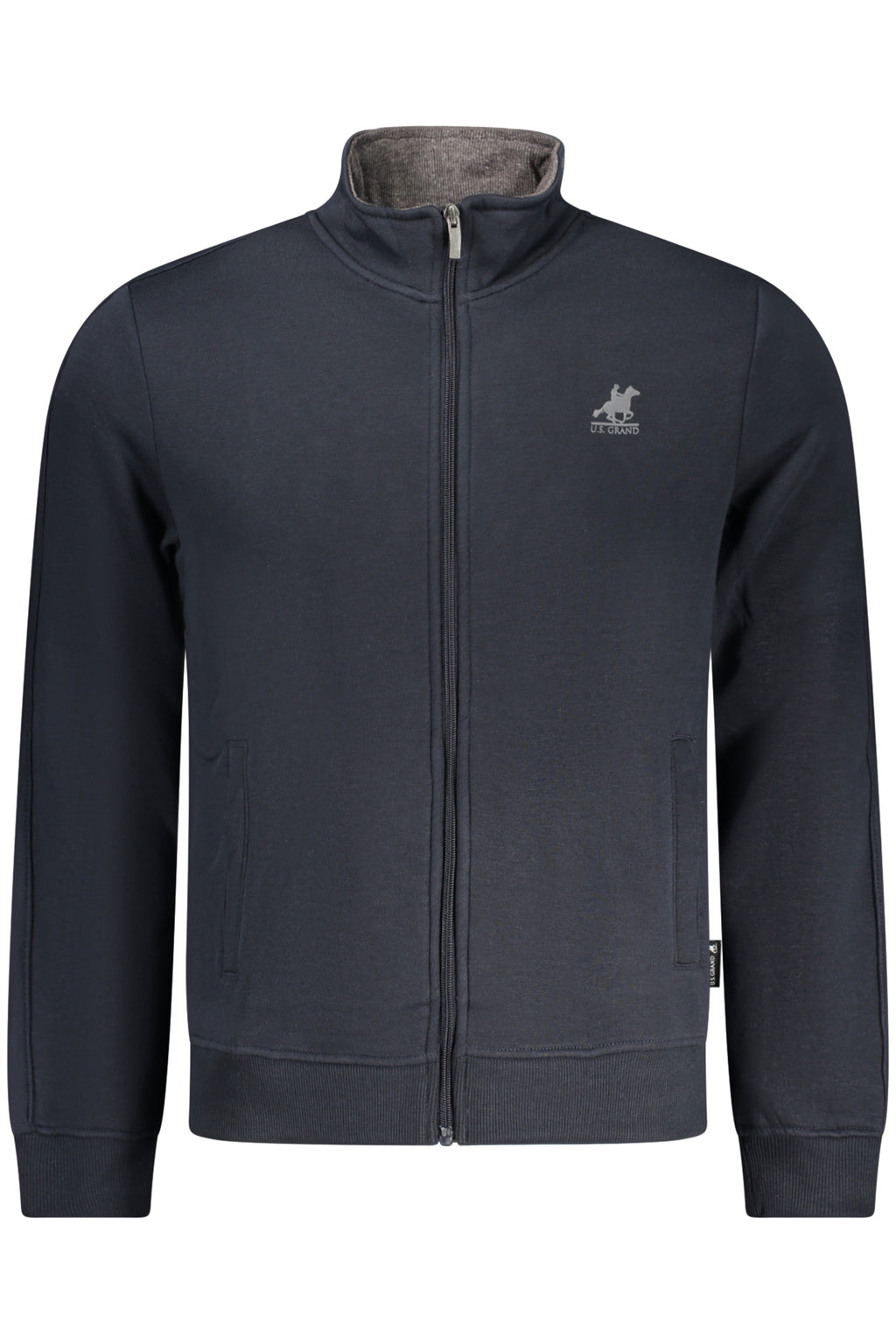 US GRAND MEN'S BLUE ZIP-UP SWEATSHIRT