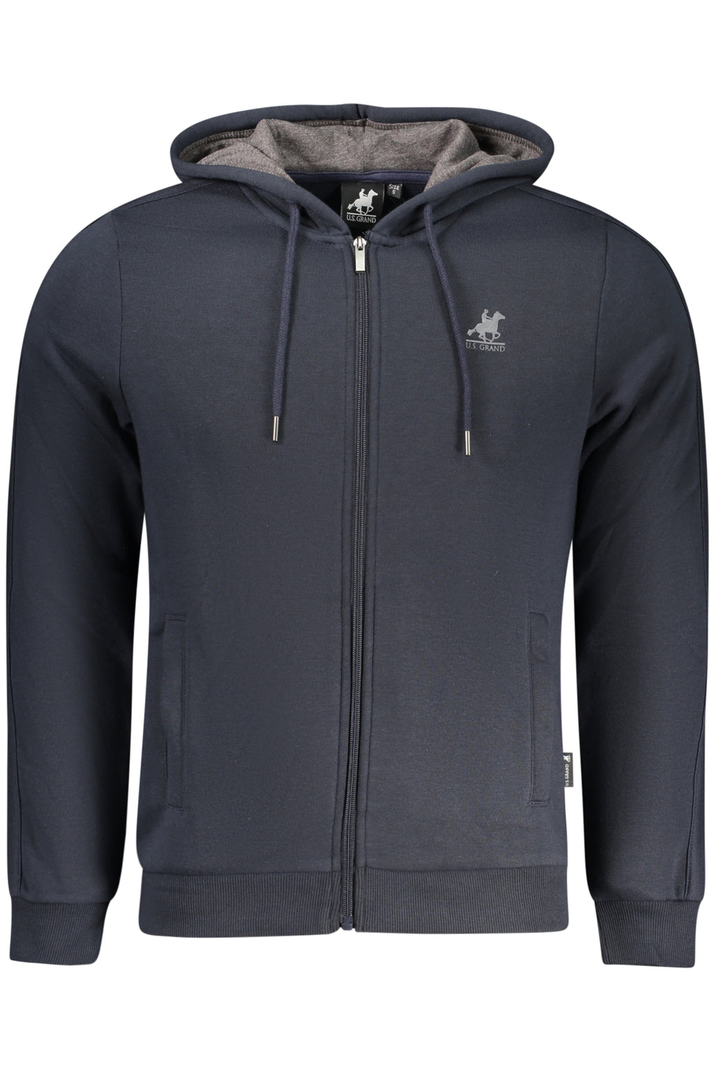 US GRAND MEN'S BLUE ZIP-UP SWEATSHIRT