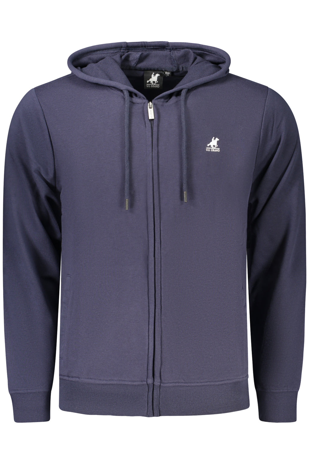 US GRAND MEN'S BLUE ZIP-UP SWEATSHIRT