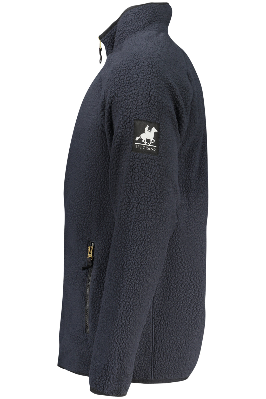 US GRAND MEN'S BLUE ZIP-UP SWEATSHIRT