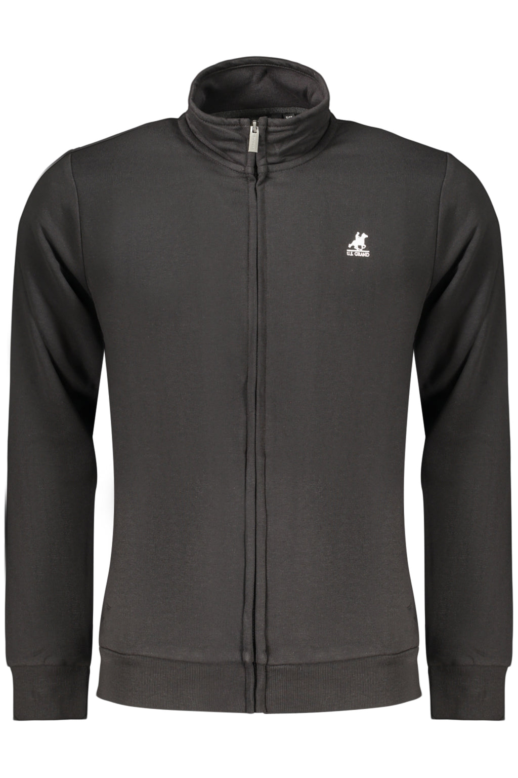US GRAND MEN'S BLACK ZIP-UP SWEATSHIRT