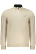 US GRAND MEN'S BEIGE ZIP-UP SWEATSHIRT