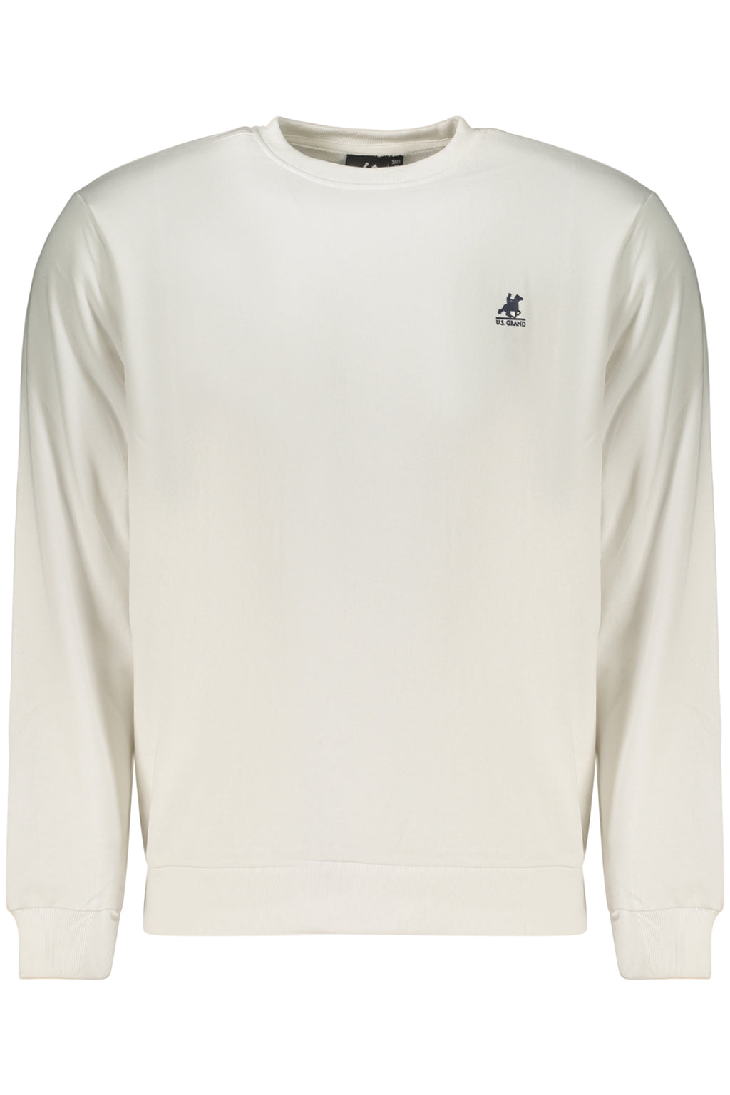 US GRAND MEN'S WHITE ZIP-UP SWEATSHIRT